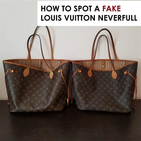 real louis vuitton neverfull vs fake|authentic louis vuitton neverfull bag.